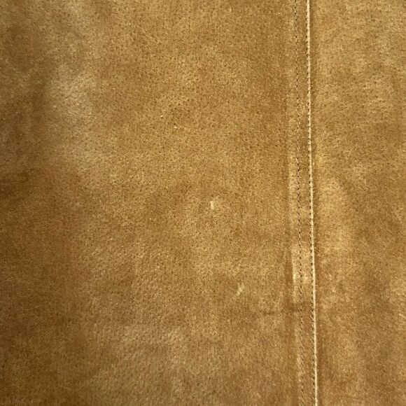 VTG Gallery Leather Suede Penny Lane Sherpa Driving Coat Size Medium - Picture 16 of 16